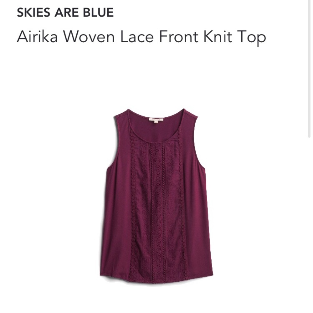 Airika Woven Lace Front Top